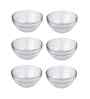 Kyklos Set of 6 Crystal Lead Free Glass 1070ml Stackable Bowls