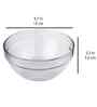 Kyklos Set of 6 Crystal Lead Free Glass 370ml Stackable Bowls
