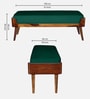 Kyler Solid Wood Bench In Intense Green Color