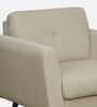 Kylie Fabric 1 Seater Sofa In Beige Colour