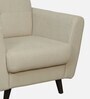 Kylie Fabric 1 Seater Sofa In Beige Colour