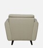 Kylie Fabric 1 Seater Sofa In Beige Colour