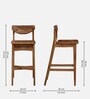 Kylie Acacia Wood 2 Seater Bar Table Set In Natural Finish