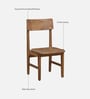 Kylie Acacia Wood 4 Seater Dining Set In Natural Finish