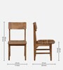 Kylie Acacia Wood 4 Seater Dining Set In Natural Finish