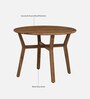 Kylie Acacia Wood 4 Seater Dining Set In Natural Finish
