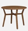Kylie Acacia Wood 4 Seater Dining Set In Natural Finish