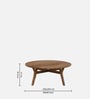 Kylie Acacia Wood Large Coffee Table In Natural Finish