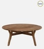 Kylie Acacia Wood Large Coffee Table In Natural Finish