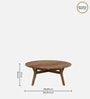 Kylie Acacia Wood Large Coffee Table In Natural Finish
