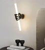 Kyoto Aura Resin LED Novelty Wall Light Black Gold