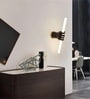 Kyoto Aura Resin LED Novelty Wall Light Black Gold