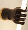 Kyoto Aura Resin LED Novelty Wall Light Black Gold