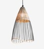 Flamingo Kyoto Black Iron and Cane Hanging Light