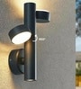 Kyoto Halo Matte Black LED Wall Sconce with Up-Down Lighting
