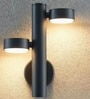 Kyoto Halo Matte Black LED Wall Sconce with Up-Down Lighting