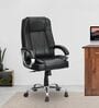 Kyoto Leatherette High Back Executive Chair in Black Colour