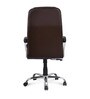 Kyoto High Back Leatherette Office Chair in Brown Colour