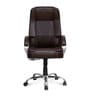 Kyoto High Back Leatherette Office Chair in Brown Colour