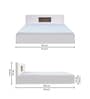 Kyoto Queen Size Bed in White Finish