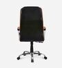 Kyoto Leatherette High Back Executive Chair in Tan & Black Colour