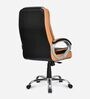 Kyoto Leatherette High Back Executive Chair in Tan & Black Colour