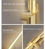 Kyoto Linear Gold Tube Profile LED 33 Inch Wall Sconce