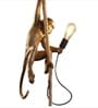 Kyoto Monkey Resin Pendant Ceiling Light E27 Black