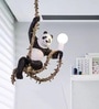 Kyoto Panda Swing Resin Pendant Light E27 Single Bulb