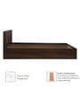 Kyoto Queen Size Bed in Dark Maple Finish