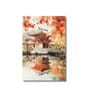 Kyoto's Peaceful Reflections 20inx28in Gallery Wrap Canvas Painting