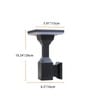 Kyoto Sand Black Outdoor LED Wall Sconce 12W Warm White