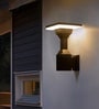 Kyoto Sand Black Outdoor LED Wall Sconce 12W Warm White