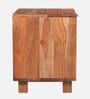 Kyoto Solid Wood Bedside Table In Natural Finish