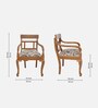 Kyoto Teak Wood Arm Chair In Teak Finish