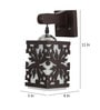 Kyros Black Wood Wall Light
