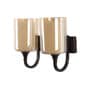 Demarius Black Wood Wall Sconces