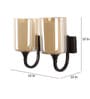 Demarius Black Wood Wall Sconces