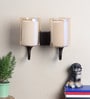 Demarius Black Wood Wall Sconces