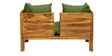 L-Back Easy 2 Seater Sofa in Rustic Teak Finish