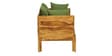 L-Back Easy 2 Seater Sofa in Rustic Teak Finish