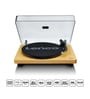 L-30 Vinyl Record Player Turntable with Bluetooth Wooden (33/45 RPM) Semi-Automatic Belt Drive USB/PC Encoding