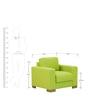 L'Aquila One Seater Sofa in Citron Green Colour