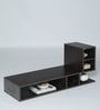L Shape TV Console in Brown Finish
