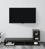 L Shape TV Console in Brown Finish