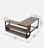 L Shape Workstation In Beige Colour