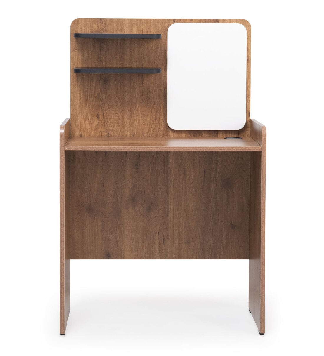 Buy Lana Study Table in Teak Oak Finish by Furlenco Online Hutch