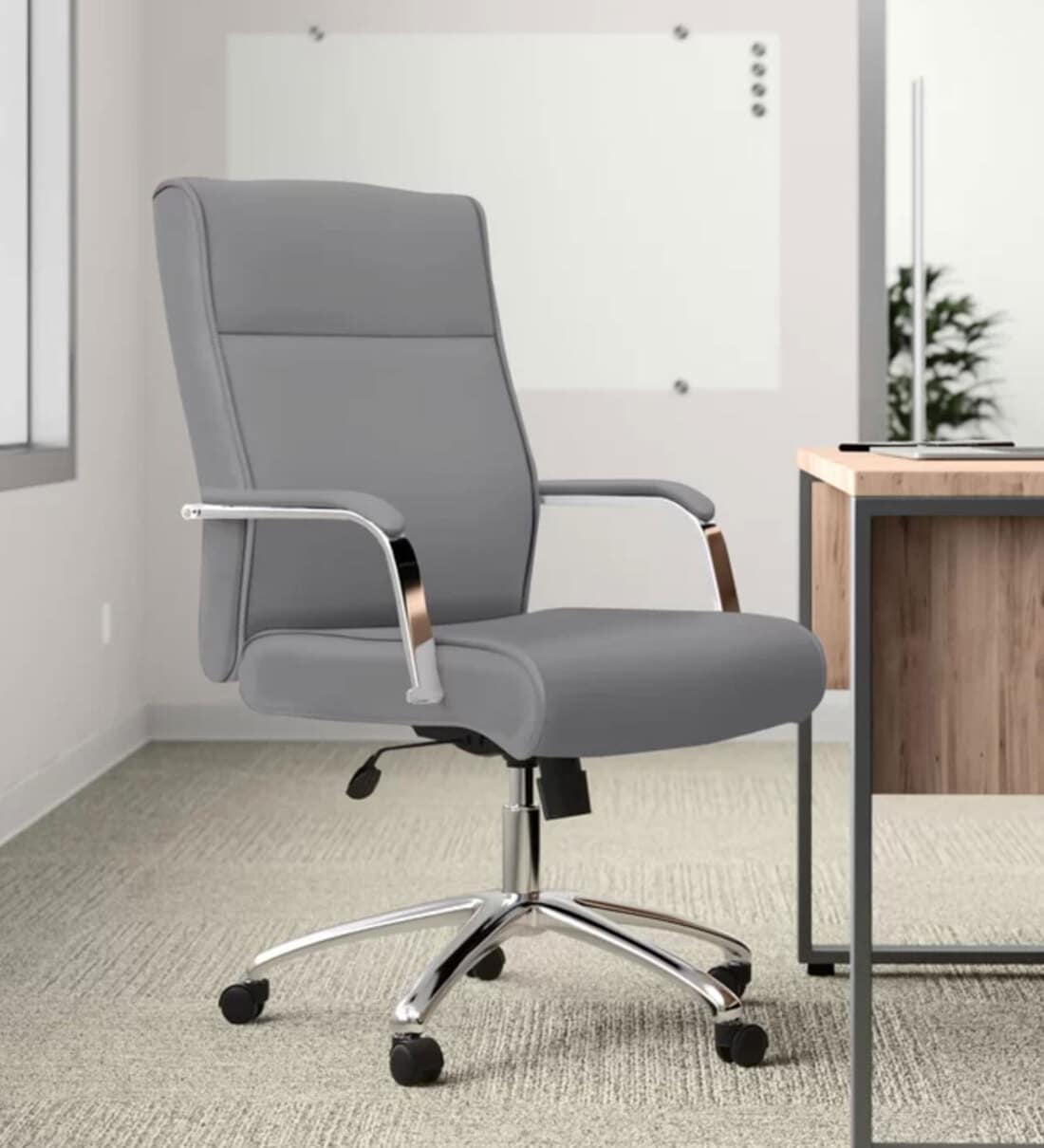 Grey executive office discount chair