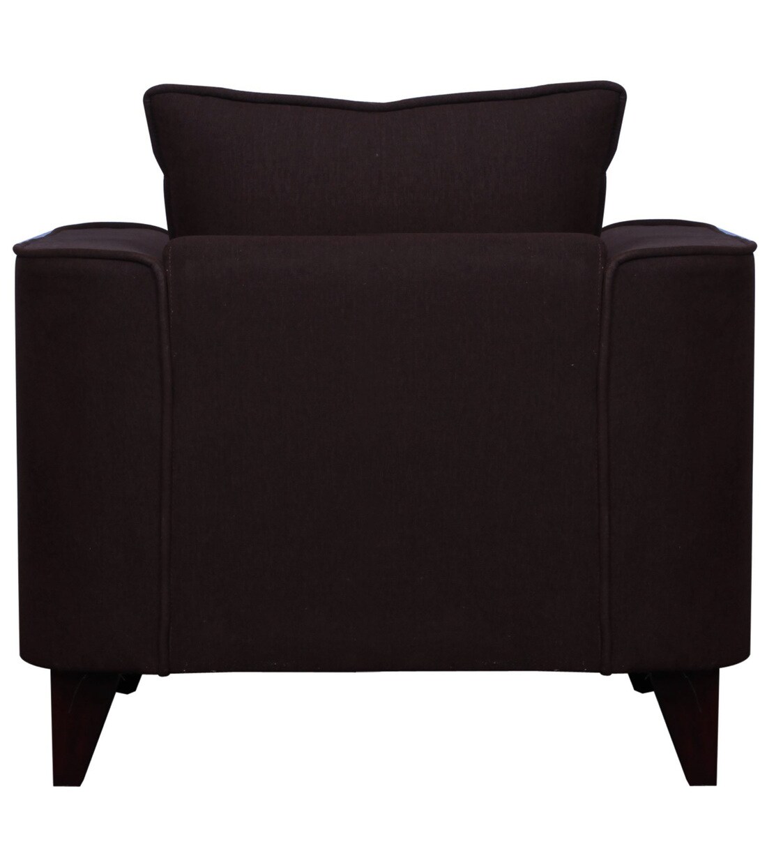 Buy Lara 1 Seater Sofa in Chestnut Brown Colour by CasaCraft Online