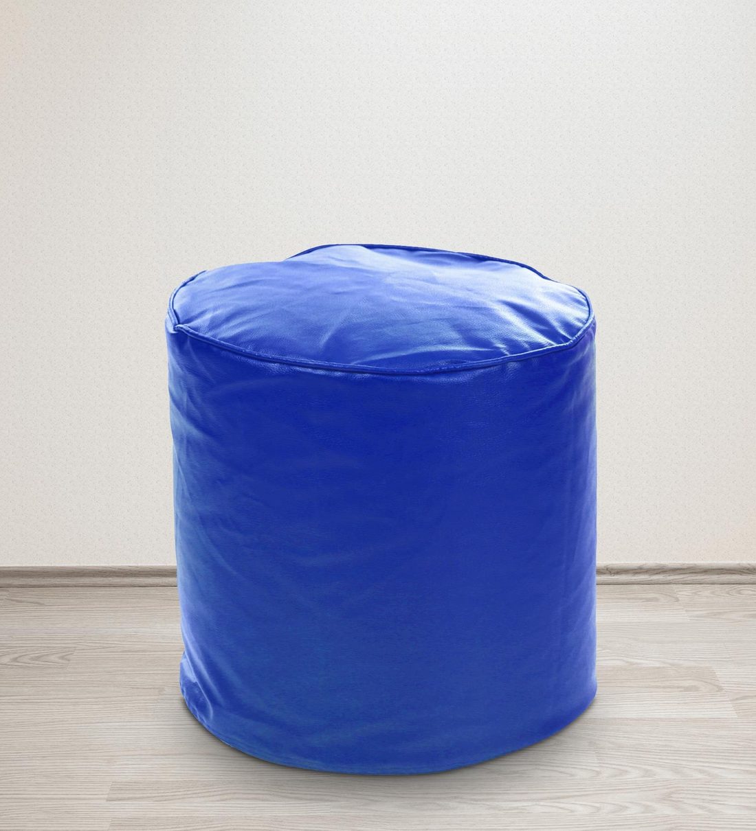 Buy XL Size Cylindrical Bean Bag Pouffe Cover in Royal Blue Colour by